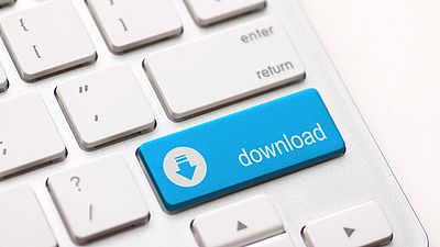 Computertastatur mit Download-Taste