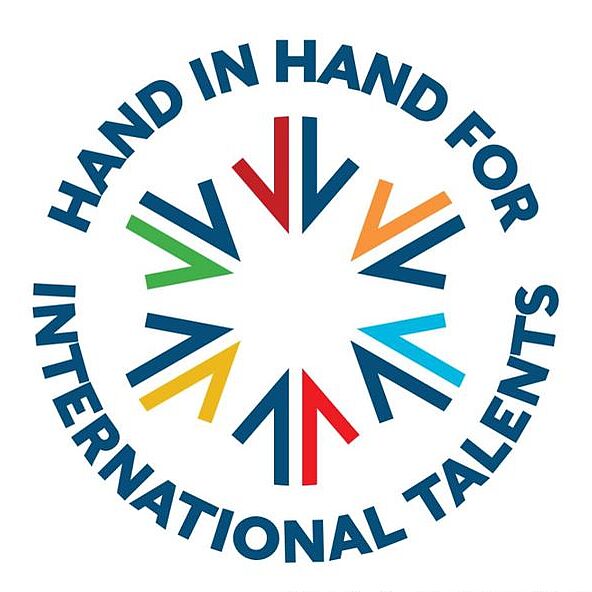 Logo Hand in Hand for International Talents