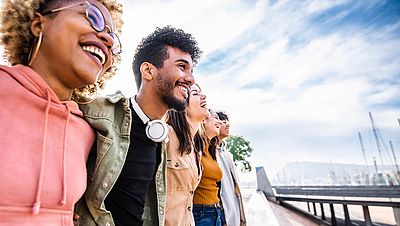 International group of young people in Germany