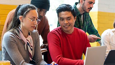 International students in class at a university in Germany