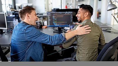 International man receiving recognition of his qualifications