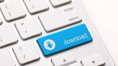 Computertastatur mit Download-Taste