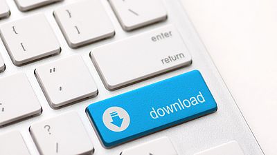 Computertastatur mit Download-Taste