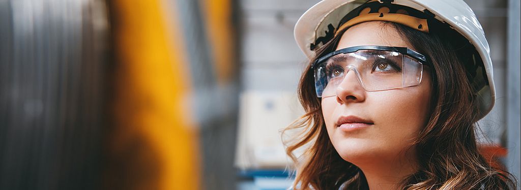 Female engineer at work