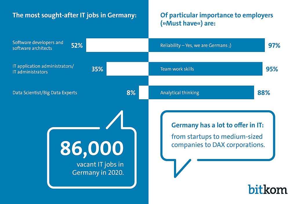 Graphic of IT specialists in Germany