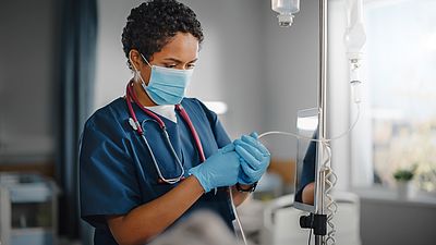 International nurse at work