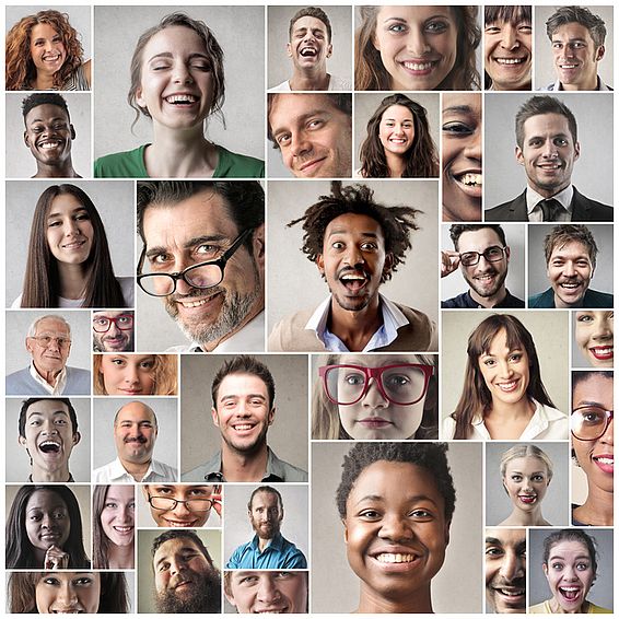 © fotolia/S-olly Kollage mit Porträts verschiedener Menschen