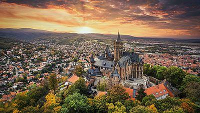 Château de Wernigerode en Allemagne