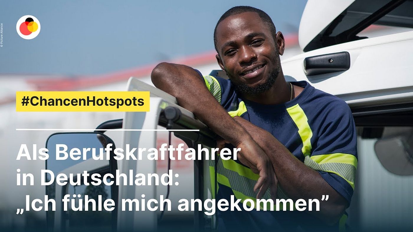 As a professional driver in Germany: “I feel I have arrived”.